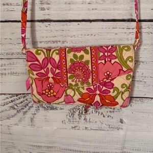 Vera Bradley Lilly Belle Crossbody Wallet Purse Card Holder Small Bag
